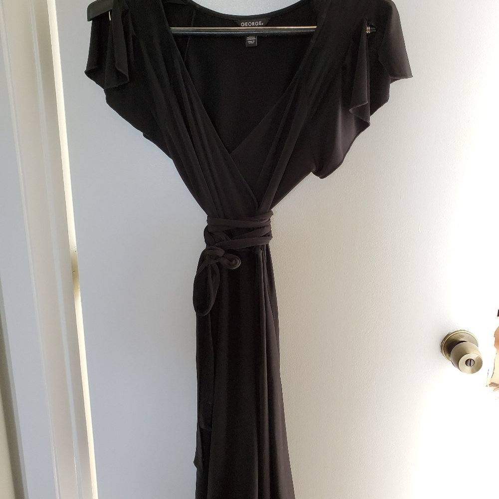 3 for $15! Black wrap dress